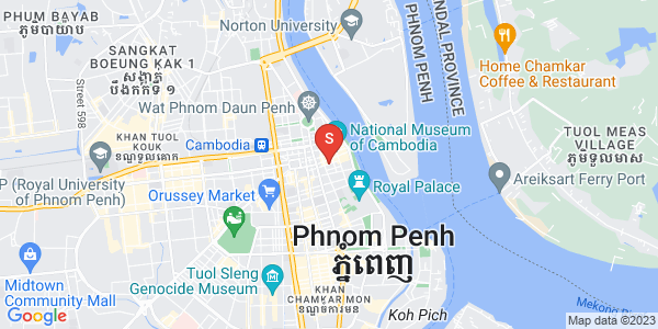 Map of Phsar Chas, Daun Penh, Phnom Penh