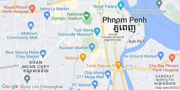 แผนที่ บึงกัก 1, ตวลโคก, พนมเปญ