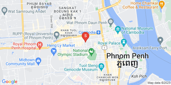 Mapa: Boeung Kak 1, Toul Kork, Phnom Penh