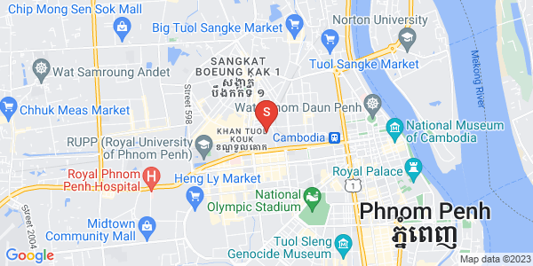 Mapa: Boeung Kak 2, Toul Kork, Phnom Penh