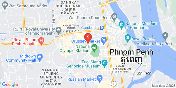 Mapa: Boeung Kak 1, Toul Kork, Phnom Penh