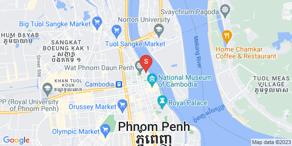 Mapa: Wat Phnom, Daun Penh, Phnom Penh