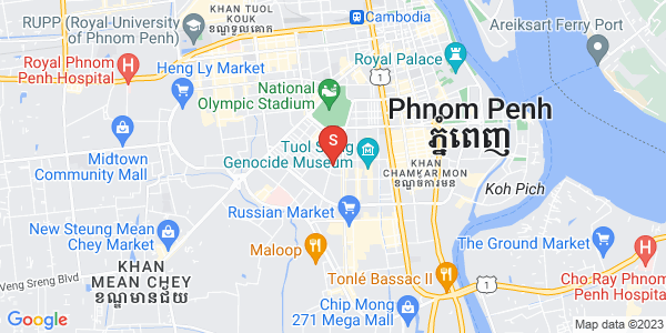 Map of BKK 1, Boeng Keng Kang, Phnom Penh