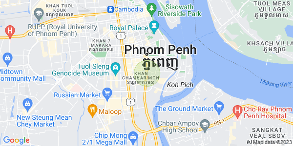 แผนที่ โตนเลบาสัก, จัมการมอน, พนมเปญ