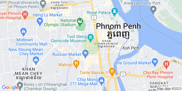 万景岗1分区（BKK1), 波哥堪, 金边地图