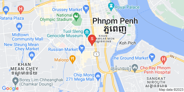 Map of BKK 1, Boeng Keng Kang, Phnom Penh