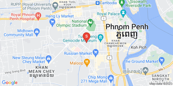 Carte de BKK 1, Boeng Keng Kang, Phnom Penh