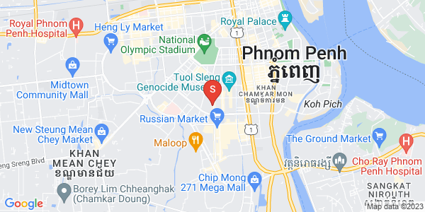 万景岗3分区（BKK3), 波哥堪, 金边地图