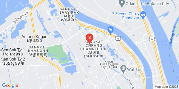 Mapa: Chrang Chamres I, Russey Keo, Phnom Penh