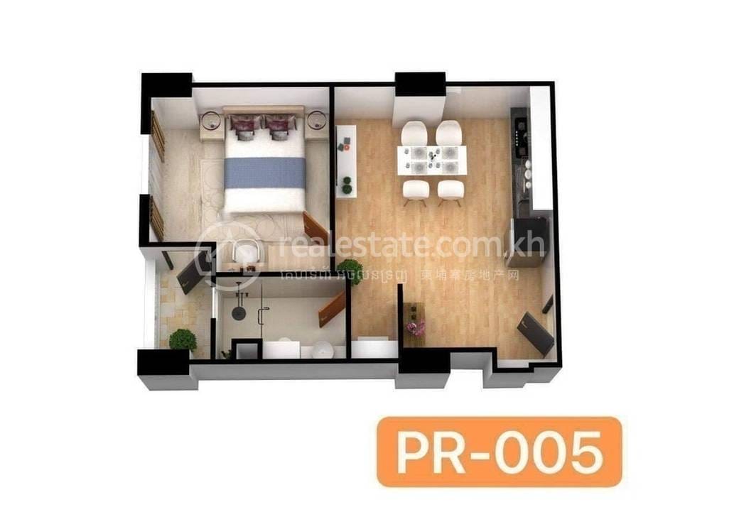 อพาร์ทเม้นท์ สำหรับเช่า ใน Boeng Keng Kang $700