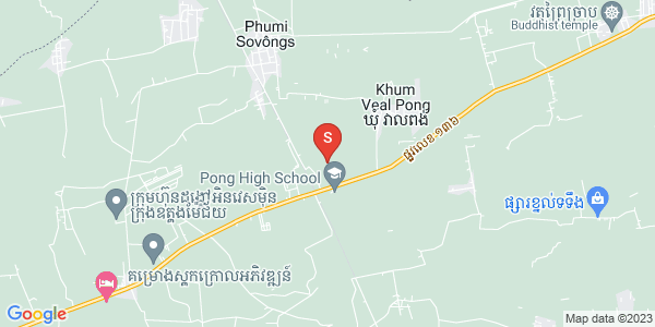 Map of Veal Pong, Odongk, Kampong Speu