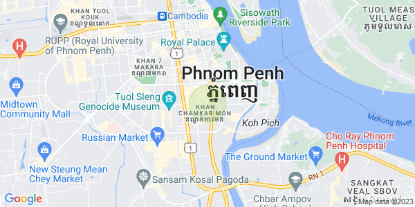 Mapa: BKK 1, Boeng Keng Kang, Phnom Penh