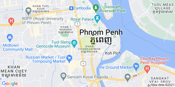 Mapa: BKK 1, Boeng Keng Kang, Phnom Penh