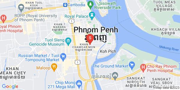 Map of BKK 1, Boeng Keng Kang, Phnom Penh