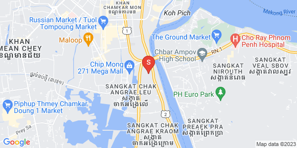 แผนที่ Chbar Ampov I, จบาร์อamเปา, พนมเปญ