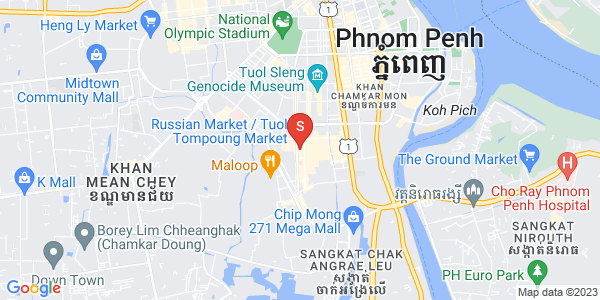Carte de Toul Tum Poung 1, Chamkarmon, Phnom Penh