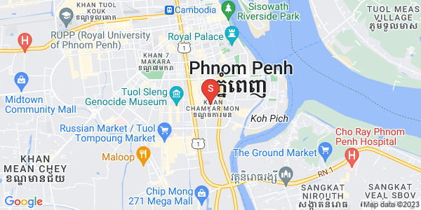 Carte de BKK 1, Boeng Keng Kang, Phnom Penh