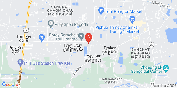Map of Prey Sa, Dangkao, Phnom Penh