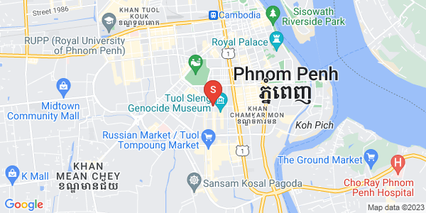 Mapa: Boeung Kak 1, Toul Kork, Phnom Penh