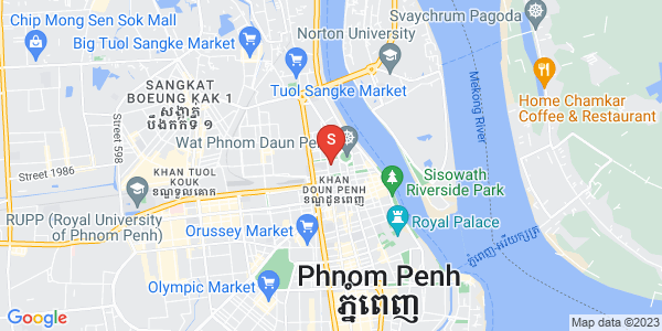 Map of Phsar Chas, Daun Penh, Phnom Penh
