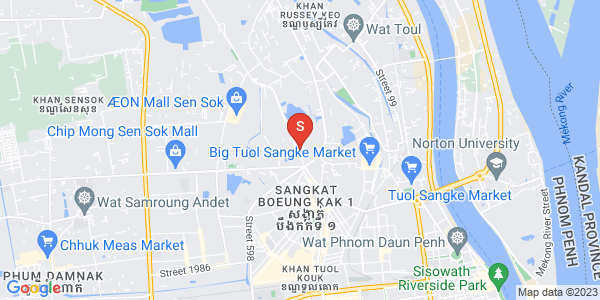 Mapa: Boeung Kak 2, Toul Kork, Phnom Penh