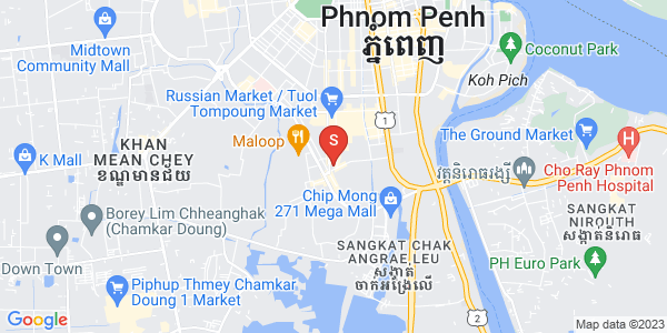 Map of Toul Tum Poung 1, Chamkarmon, Phnom Penh