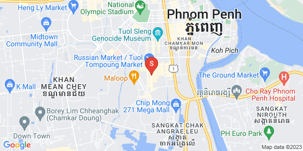 Carte de Toul Tum Poung 1, Chamkarmon, Phnom Penh