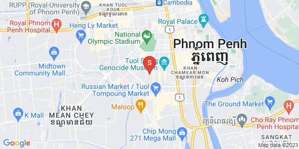 Mapa: BKK 1, Boeng Keng Kang, Phnom Penh