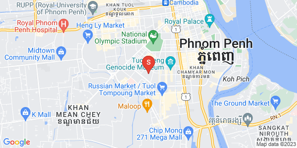 Carte de BKK 1, Boeng Keng Kang, Phnom Penh