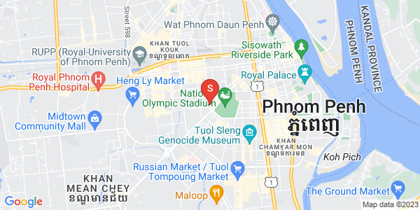 Mapa: Boeung Kak 1, Toul Kork, Phnom Penh