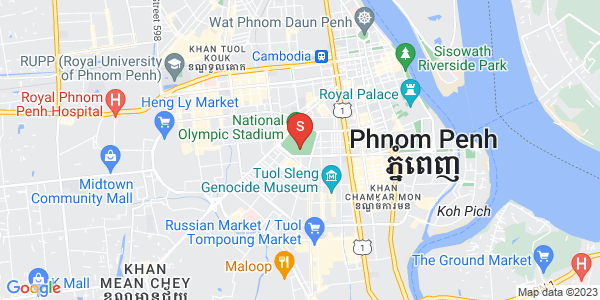Mapa: Boeung Kak 1, Toul Kork, Phnom Penh