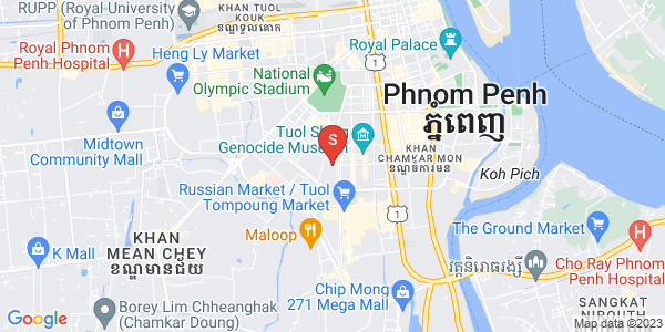 Map of BKK 1, Boeng Keng Kang, Phnom Penh