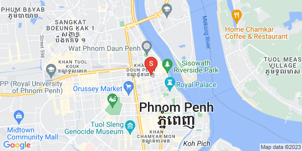 Carte de Srah Chak, Daun Penh, Phnom Penh