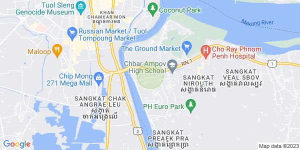 Preaek Aeng진, 철교두구, 프놈펜 지도