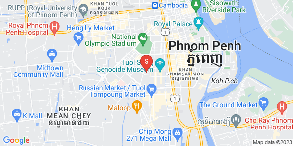 Carte de BKK 1, Boeng Keng Kang, Phnom Penh