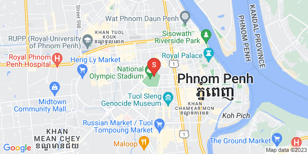 Map of BKK 1, Boeng Keng Kang, Phnom Penh