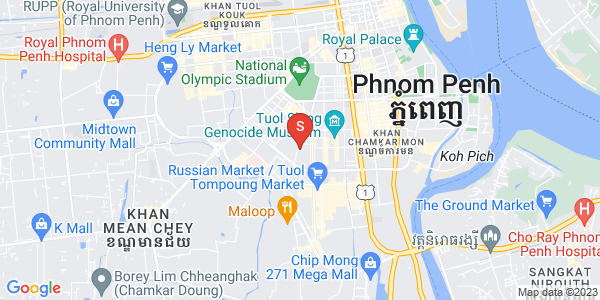 Carte de BKK 1, Boeng Keng Kang, Phnom Penh