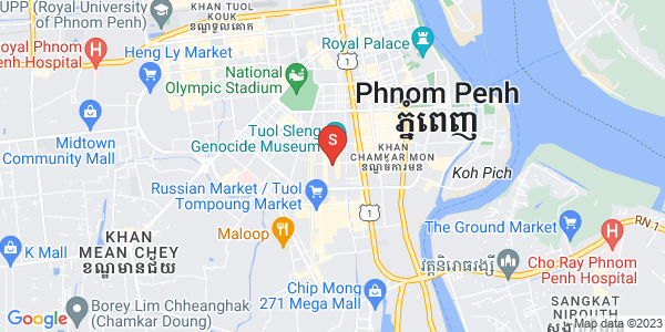 万景岗3分区（BKK3), 波哥堪, 金边地图