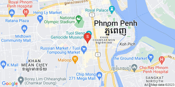 万景岗3分区（BKK3), 波哥堪, 金边地图