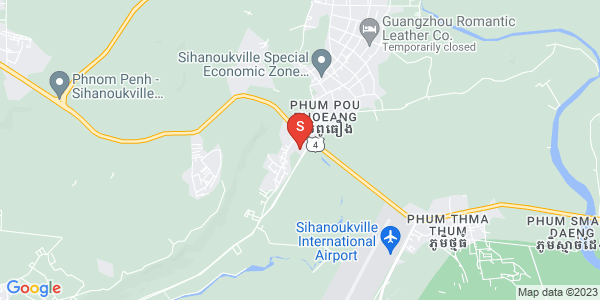 Map of National Road 4 Ream, Bet Trang, Kampong Saom, Sihanoukville