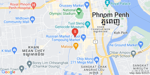 Carte de Toul Tum Poung 1, Chamkarmon, Phnom Penh