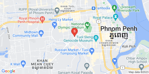 万景岗1分区（BKK1), 波哥堪, 金边地图