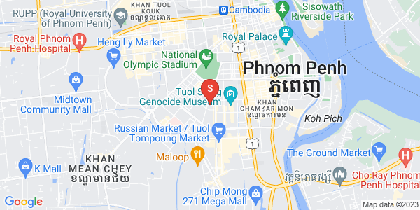 万景岗1分区（BKK1), 波哥堪, 金边地图