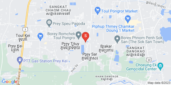 Prey Sa镇, 丹考, 金边地图