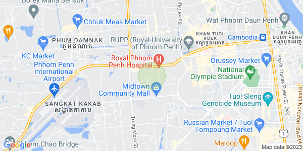 Mapa: Tuek Thla, Sen Sok, Phnom Penh