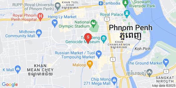 Mapa: Toul Tum Poung 1, Chamkarmon, Phnom Penh