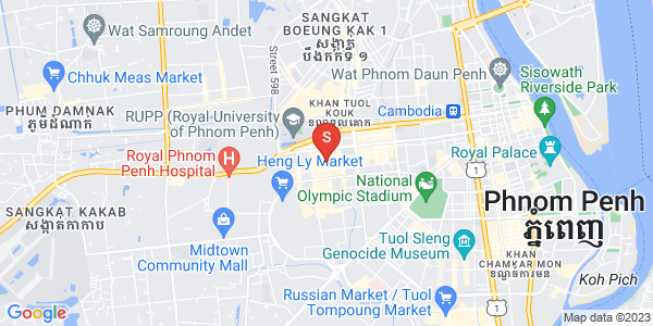 Mapa: BKK 1, Boeng Keng Kang, Phnom Penh