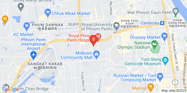 Mapa: Kouk Khleang, Sen Sok, Phnom Penh