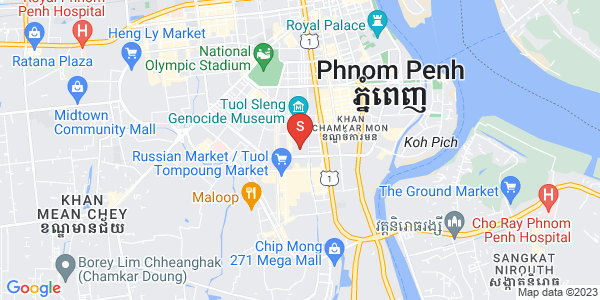 Carte de BKK 2, Boeng Keng Kang, Phnom Penh