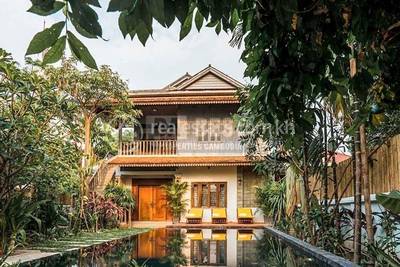 Elegant 8 Bedroom Villa With Private Pool For Rent In Siem Reap - Cambodia  - Front.jpg